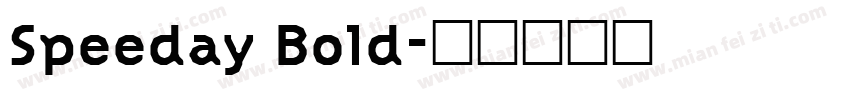 Speeday Bold字体转换
